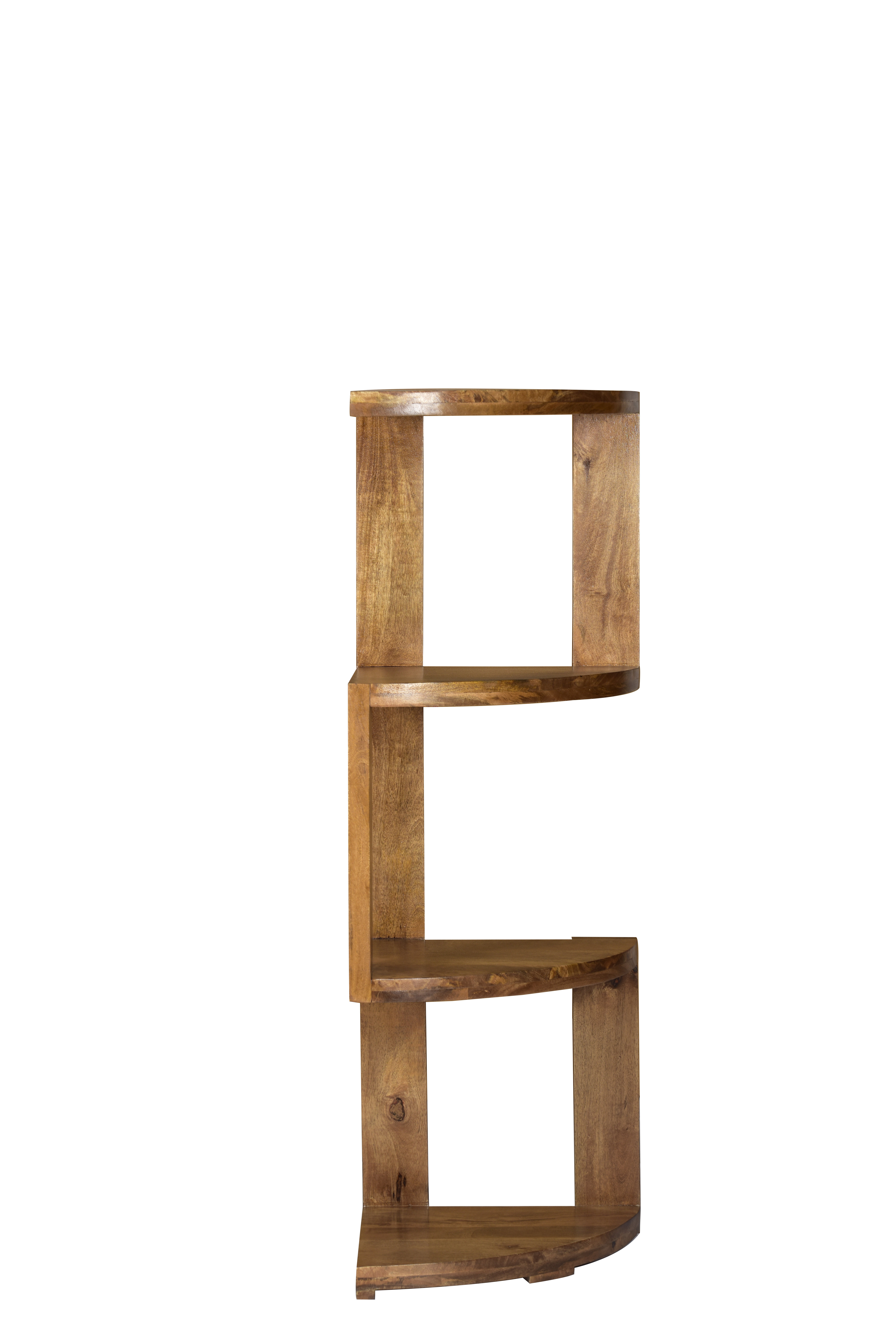 Loon Peak® Daithi 48'' H Solid Wood Corner Bookcase Wayfair