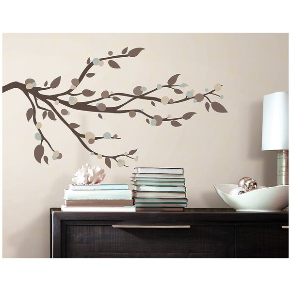 Green Tree Branch Balcony Glass Removable Wall Sticker Decal Home Decor PVC DIY 