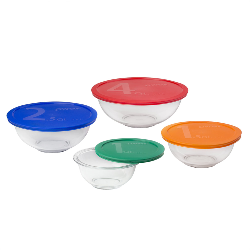 NUTRIUPS Bol mélangeur en verre de 4,5 l, grand saladier