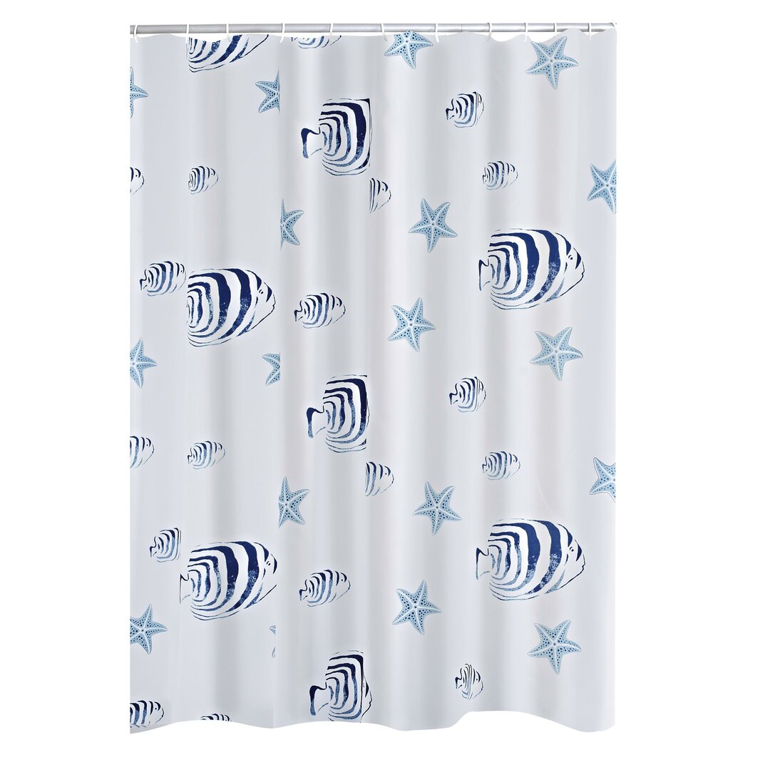 Shower Curtain blue,green,navy