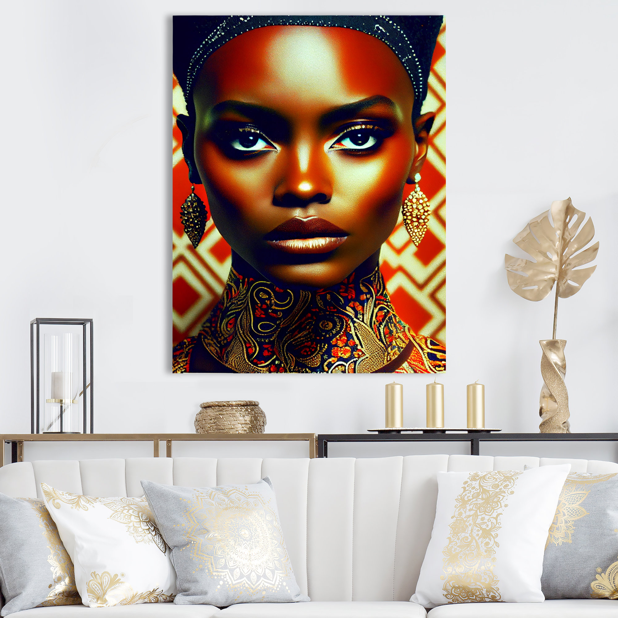 Dakota Fields Haevynn AvantGarde Elegant African Woman Wall Décor