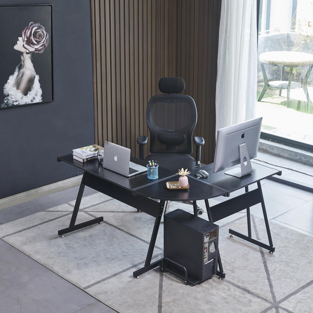 17 Stories Arbadella 147Cm W LShape Computer Desk & Reviews Wayfair