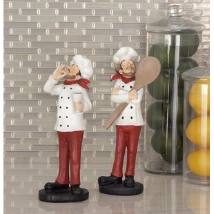 French Chef Figurines Kitchen Sculpture for Countertop Table Dinning Room-1 