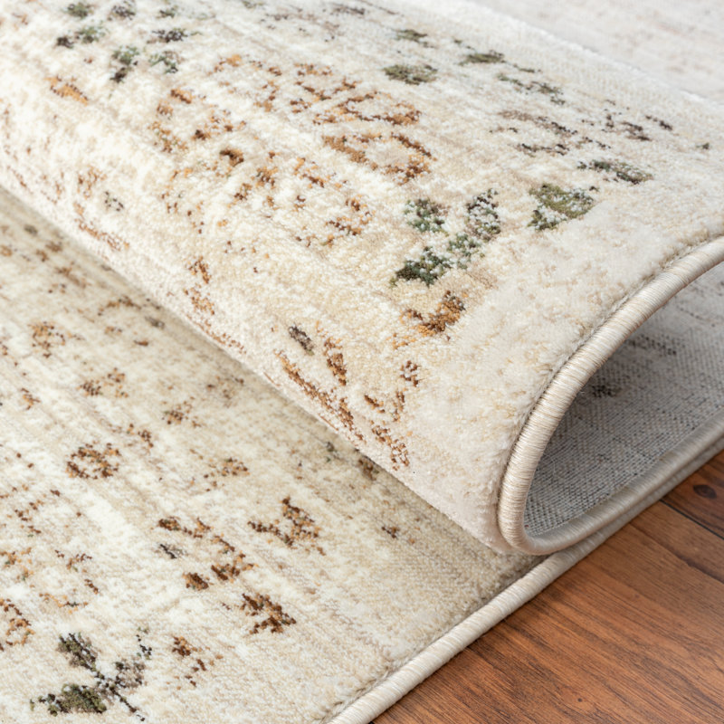 Bungalow Rose Evita Performance Ivory Rug | Wayfair