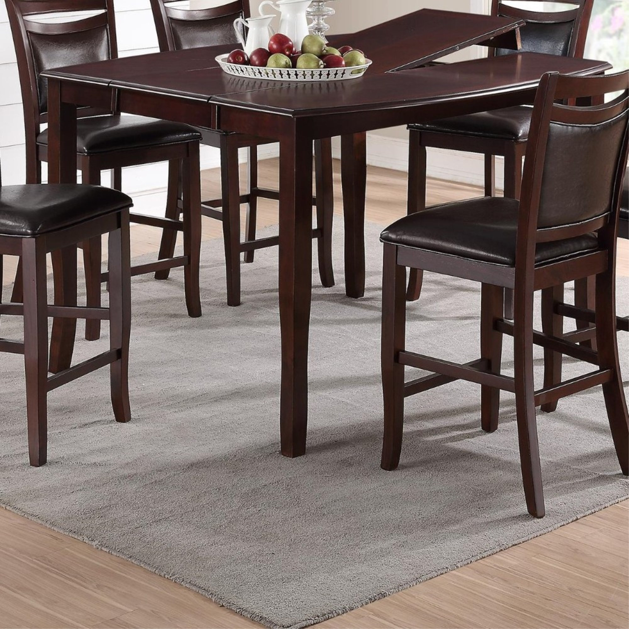 Charlton Home?? Lomax Counter Height Butterfly Leaf Dining Table | Wayfair