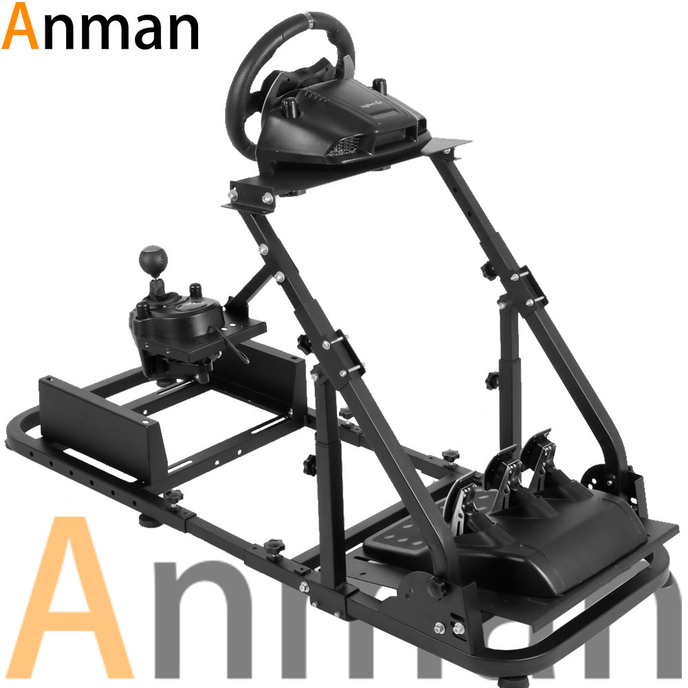 Dynamiek Staat routine Anman Racing Simulator Wheel Stand fit Logitech Thrustmaster Fanatec NO  Steering Wheel Pedal SEAT | Wayfair