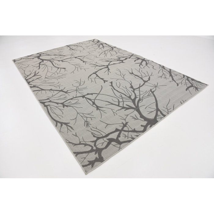 Ebern Designs Alviso Performance Light Gray Rug & Reviews | Wayfair