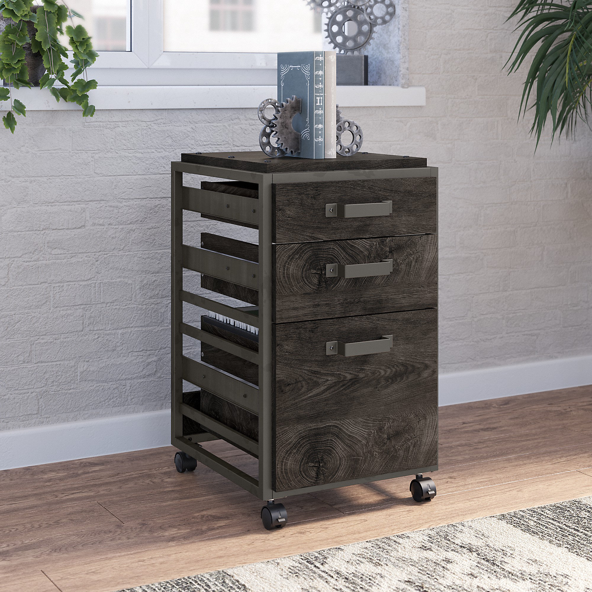 Greyleigh™ Edgerton 15.75'' Wide 3 Drawer Mobile Vertical Filing