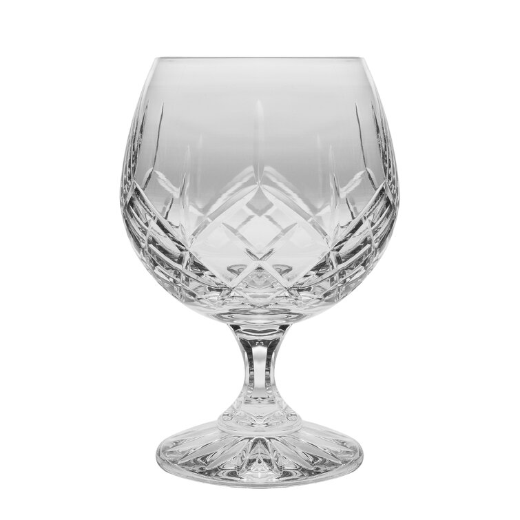 One Size Lorren Home Trends Crystal Etched Liquor Goblets Set of 6 Clear 