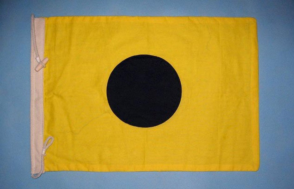 Handcrafted Nautical Decor Letter I Cloth Nautical Alphabet Flag Wall