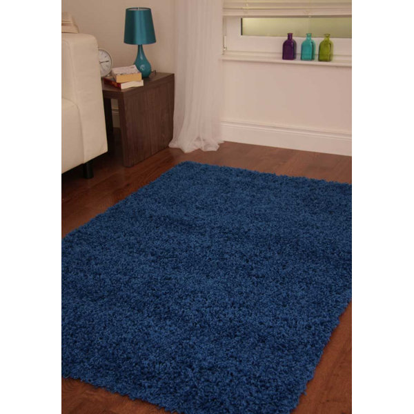 17 Stories Honey-Mae Dark Blue Rug | Wayfair.co.uk