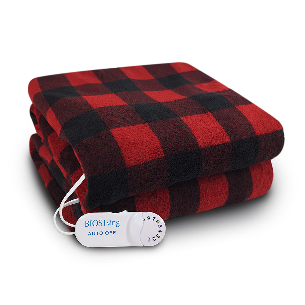 micro plush heated throw