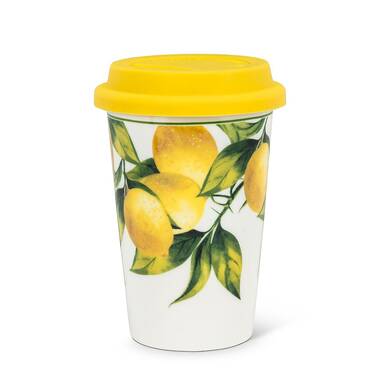 kate spade new york Lemons 20 oz Travel Tumbler With Straw & Reviews |  Wayfair
