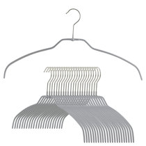 9 Strong Silver color Steel Wire Hangers Size 16" 13.25 Gauge like Chrome 
