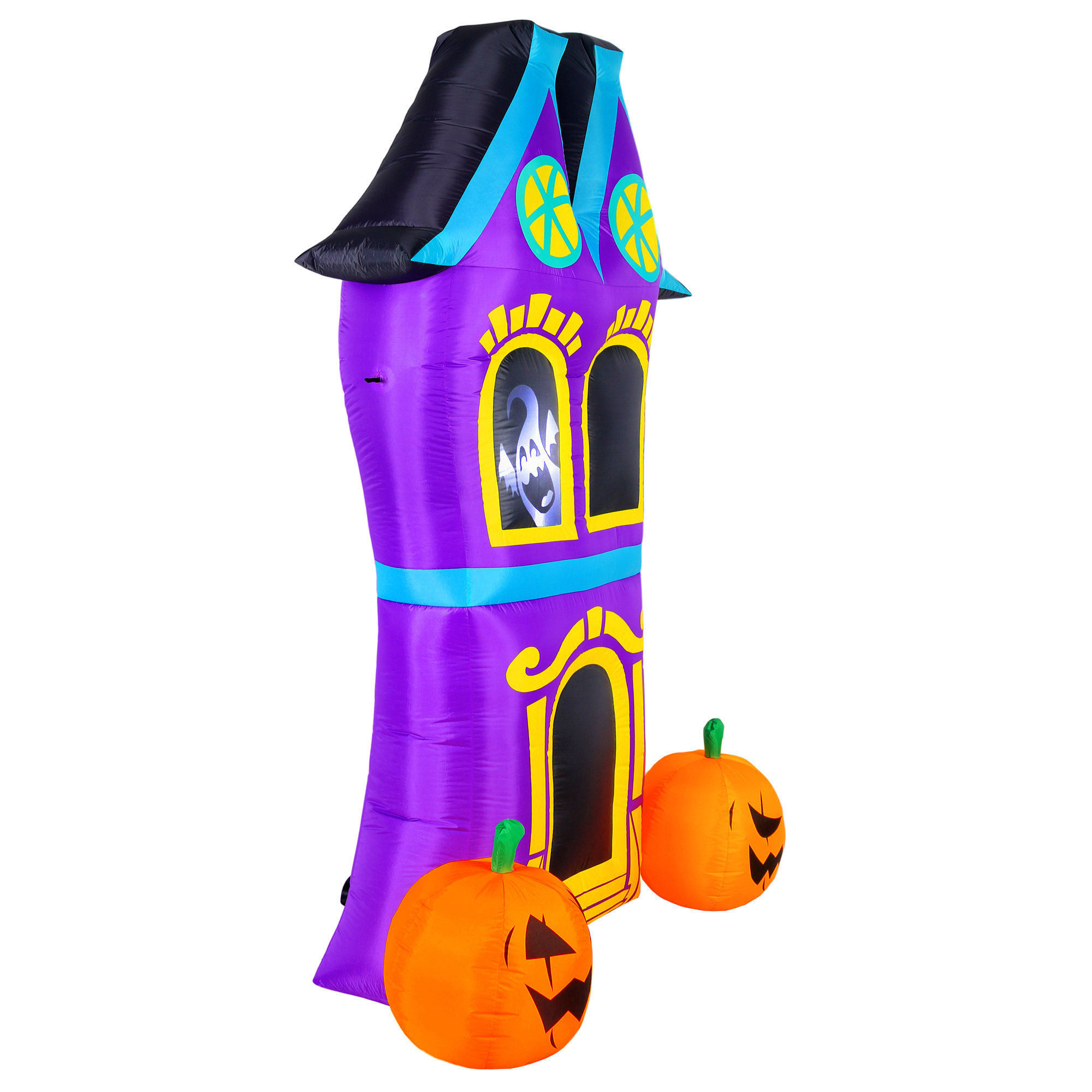 The Holiday Aisle® Gabriell Haunted House Inflatable | Wayfair