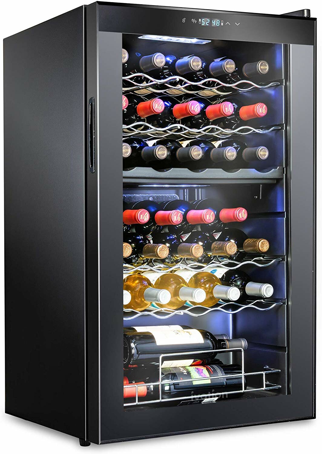 Ivation 33 Bottle Dual Zone Freestanding Wine Refrigerator & Reviews -  Wayfair Canada