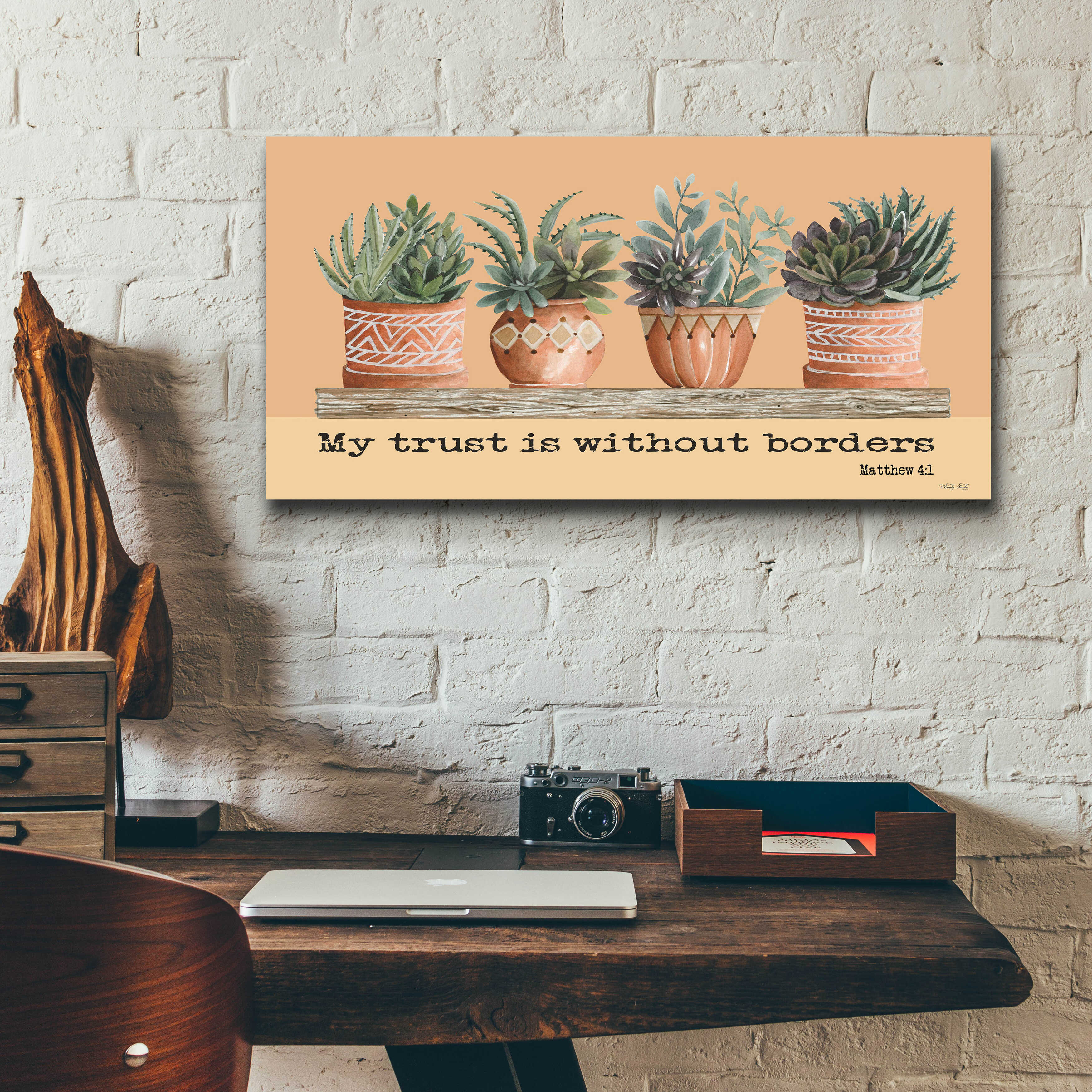 August Grove® My Trust Is Without Borders by Unframed Painting Wayfair