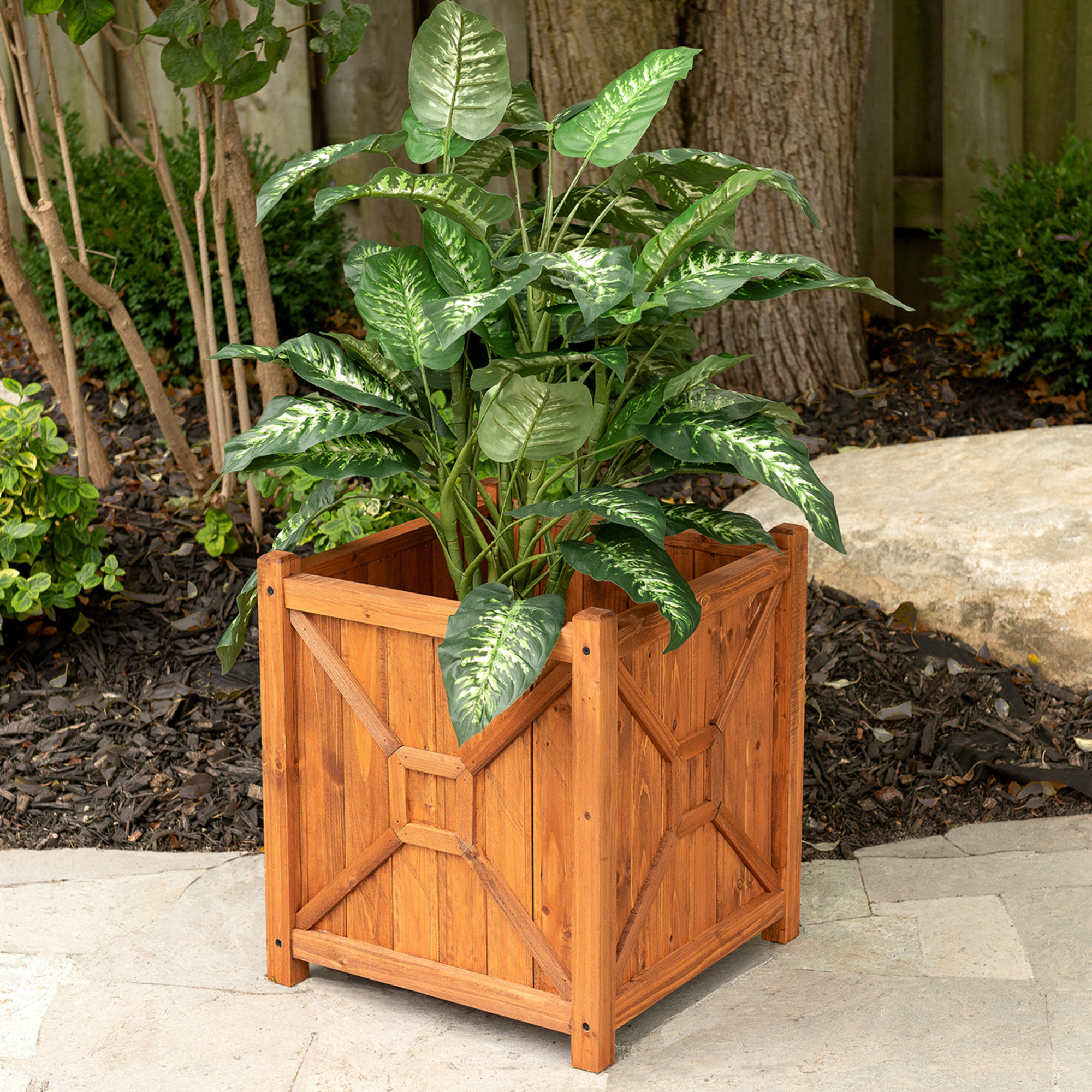 Leisure Season Decorative Planters Cypress Planter Box Wayfair