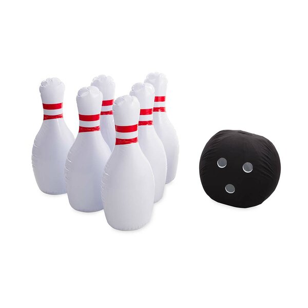 Educational Bowling Set Toys Sand Weighted Base Bowling Set Inflatable Bowling Set Easy to Carry for Kids Adults for Indoor or Outdoor Game 
