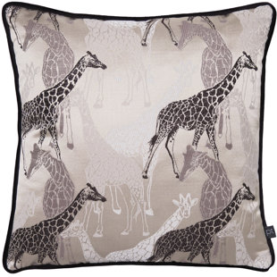 giraffe print cushion