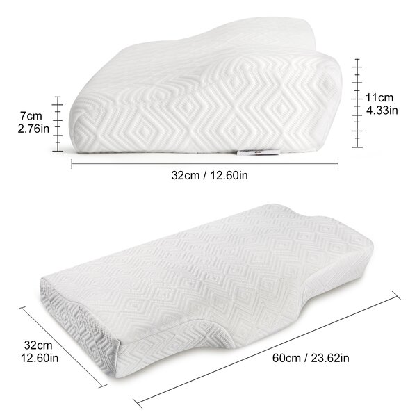 PON Memory Foam Contour Pillow Orthopedic Pillows for Neck Pain Ergonomic for 