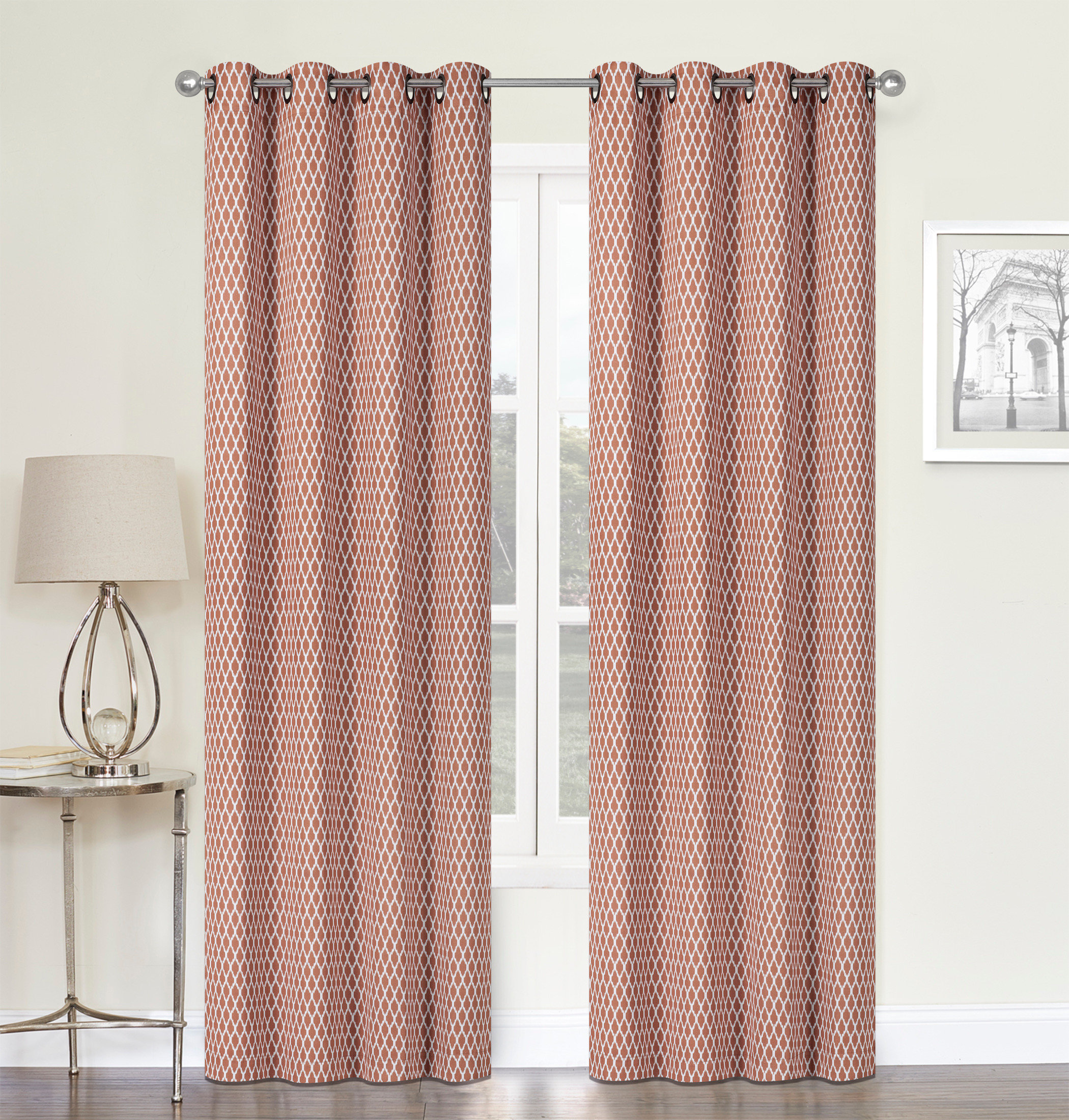 Red Barrel Studio® Swanage Polyester SemiSheer Curtain Pair Wayfair