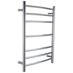 x 430mm Electric 150W Polished Stainless Steel Towel Rail Pre-filled h 350mm w 