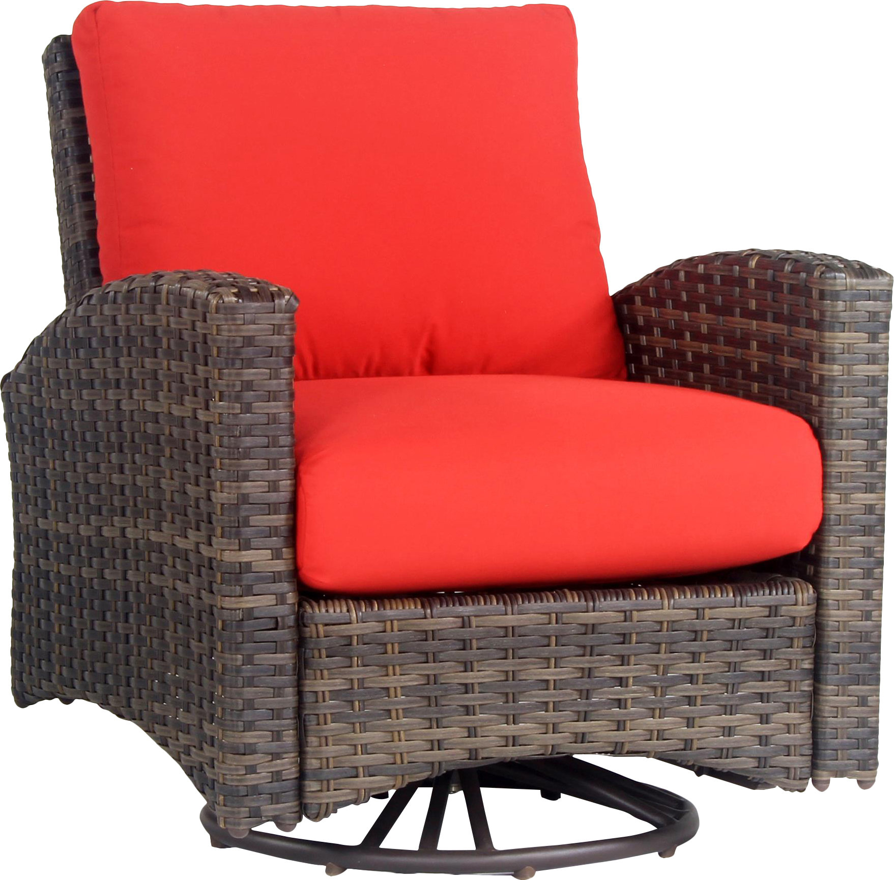 Red Barrel Studio® Mccormac Swivel Patio Chair with Cushions Wayfair