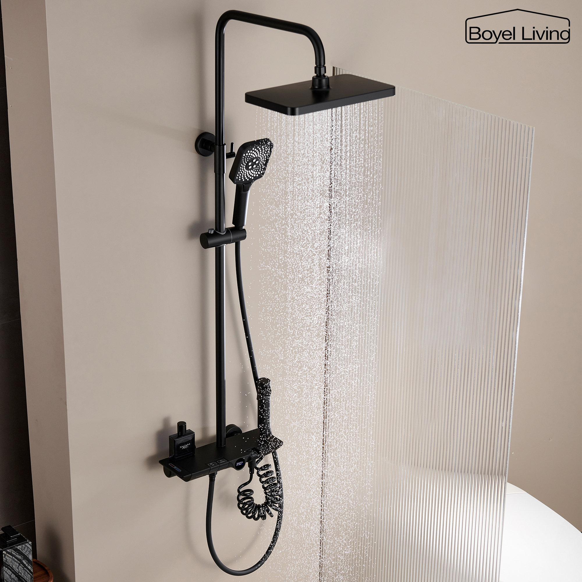 Shower Head Rough Boyel Living Dual Shower Head with Rough-in Valve | Wayfair