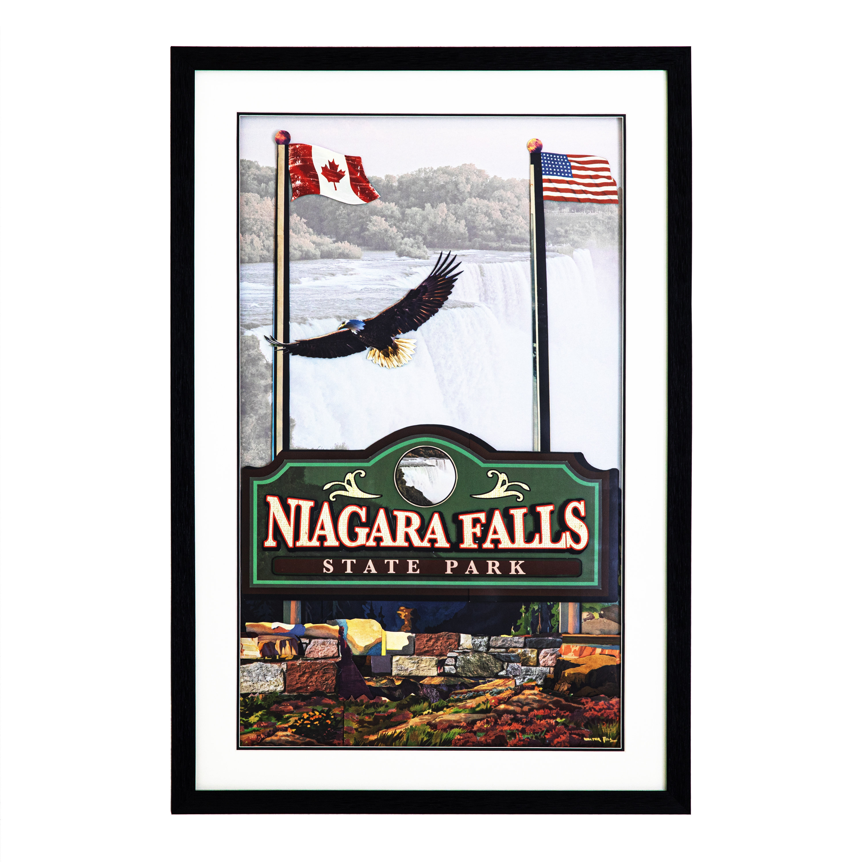 Red Barrel Studio® Apsara Niagara Falls Picture Frame Print Wayfair