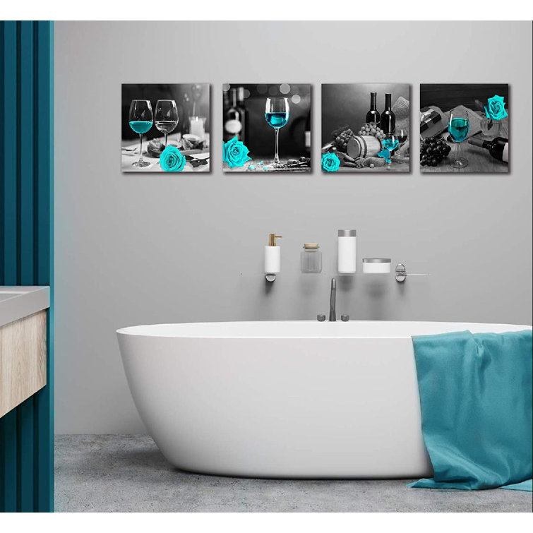 Latitude Run® Wine Wall-Art - Kitchen Wall Decor - Modern ...