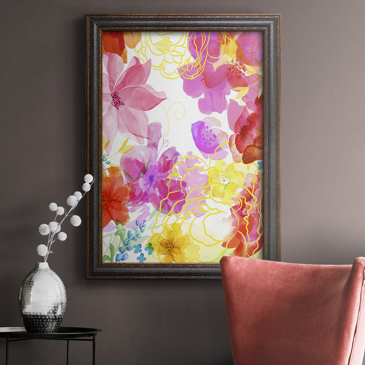 Winston Porter Blossoms In The Sun V Picture Frame Painting on Canvas Wayfair