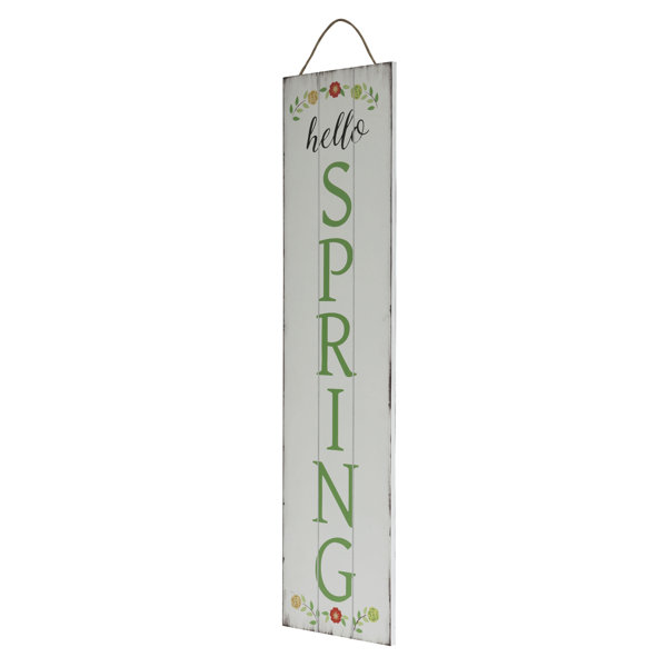 Rosalind Wheeler Spring Reversible Porch Sign Wall Décor & Reviews ...