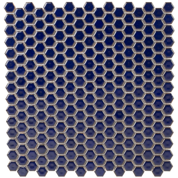 Navy Blue Hexagon Tile | Wayfair