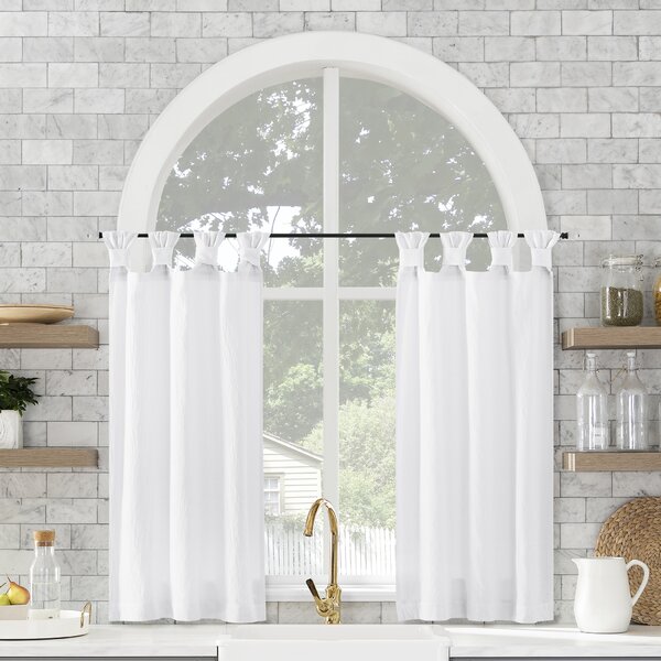 Vintage Style Kitchen Short Curtains Cotton Window Valances Increase Privacy 