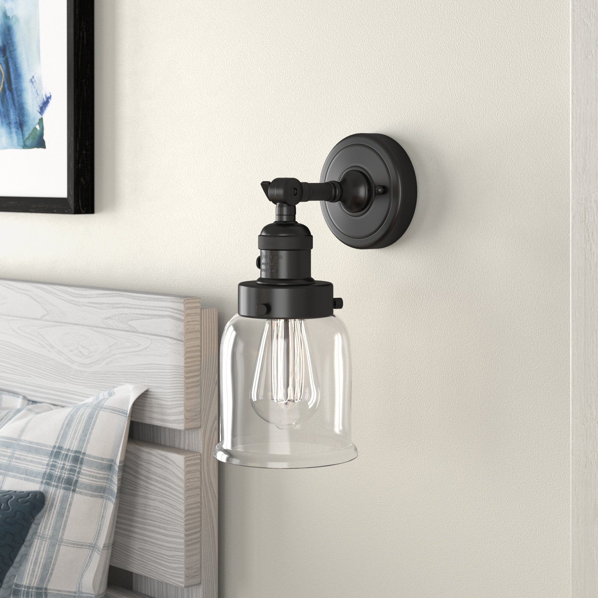 Wayfair | Copper Switch Included Wall Sconces You'll Love in 2022