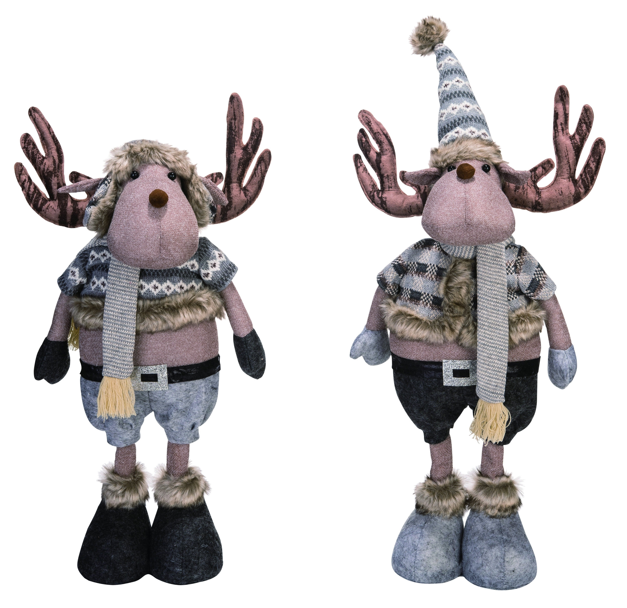 standing plush moose