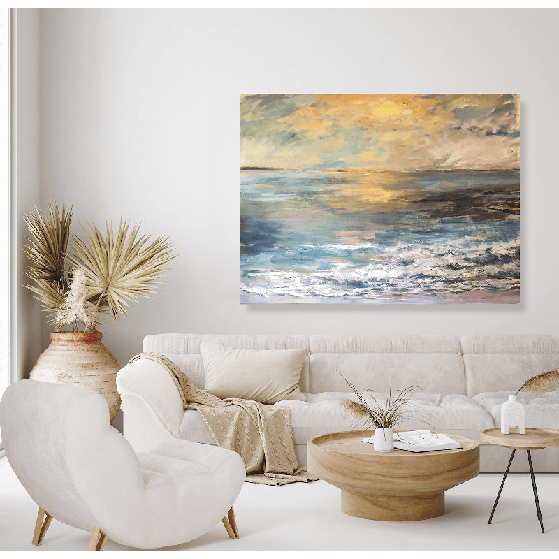 Dana Point Sunset by John Beard - Wrapped Canvas Painting