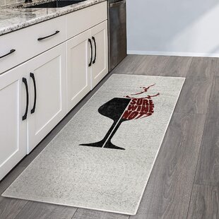 White by BF nonskid back 18" x 30" 3 FAT CHEFS IN KITCHEN PRINTED NYLON RUG 