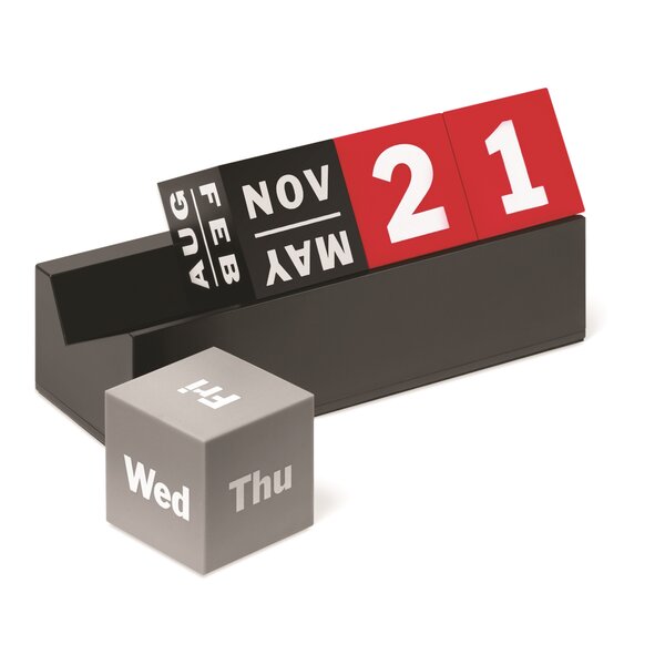 5.5 "X 8" Magnetic Perpetual Desk Calendar Modern Contemporary Novelty Gift 