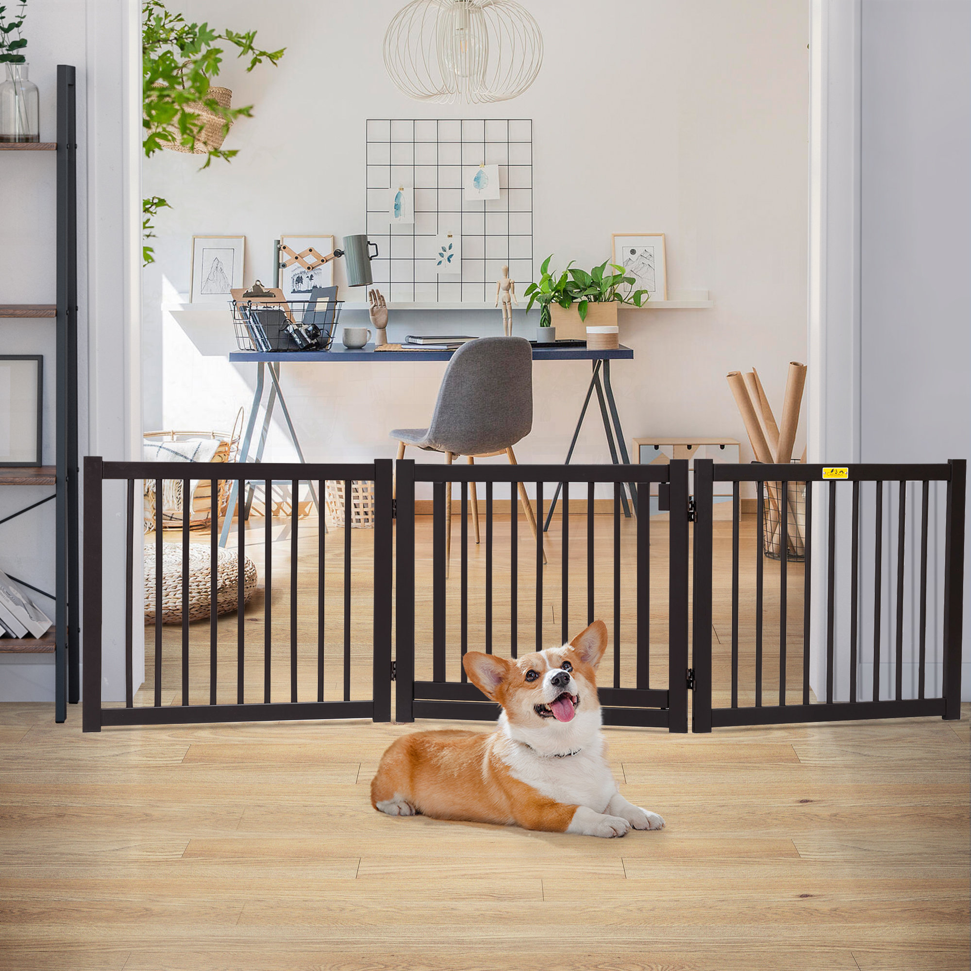 Tucker Murphy Pet™ 24''H Wooden Freestanding Dog Gate Wayfair