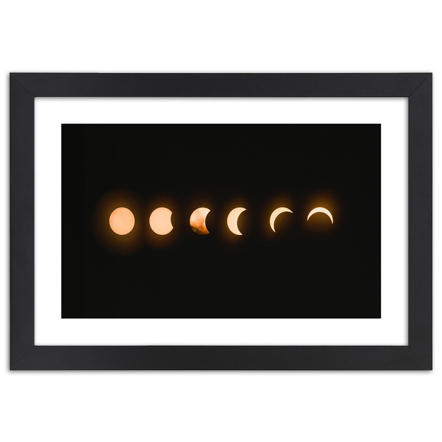 World Menagerie Different Phases Of The Moon Picture Frame