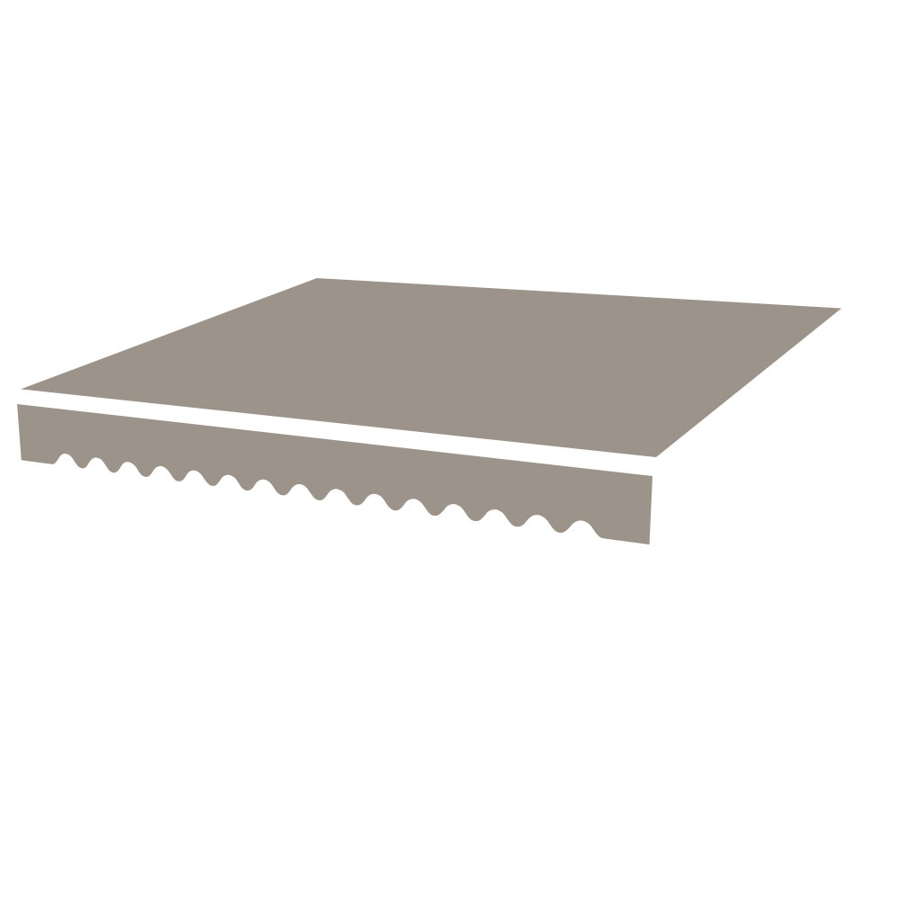 Garten Living 450 cm B x 300 cm T Ersatzbespannung für ausfahrbare Terrassenmarkise Dothan