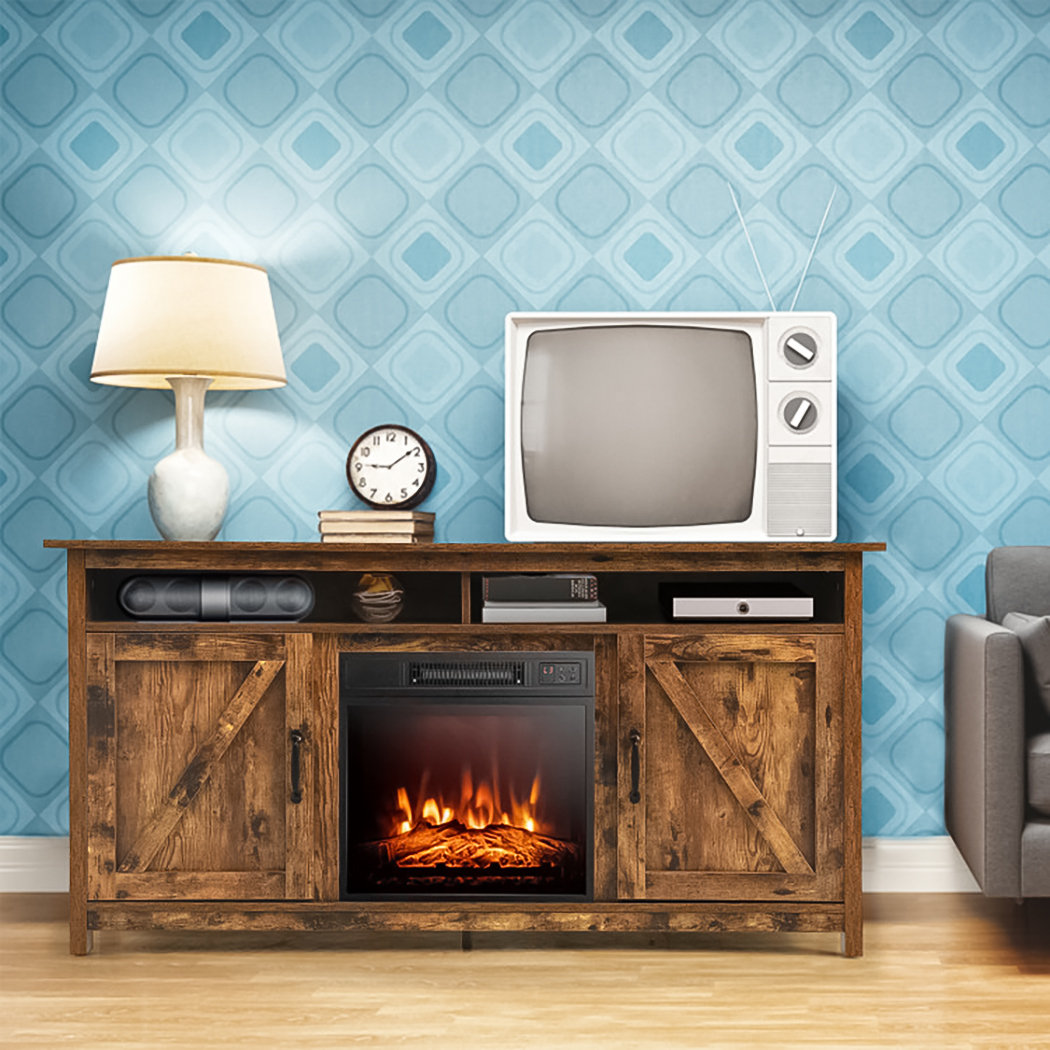 Loon Peak® Dalajah Modern Farmhouse Fireplace TV Stand for TVs Up To 65