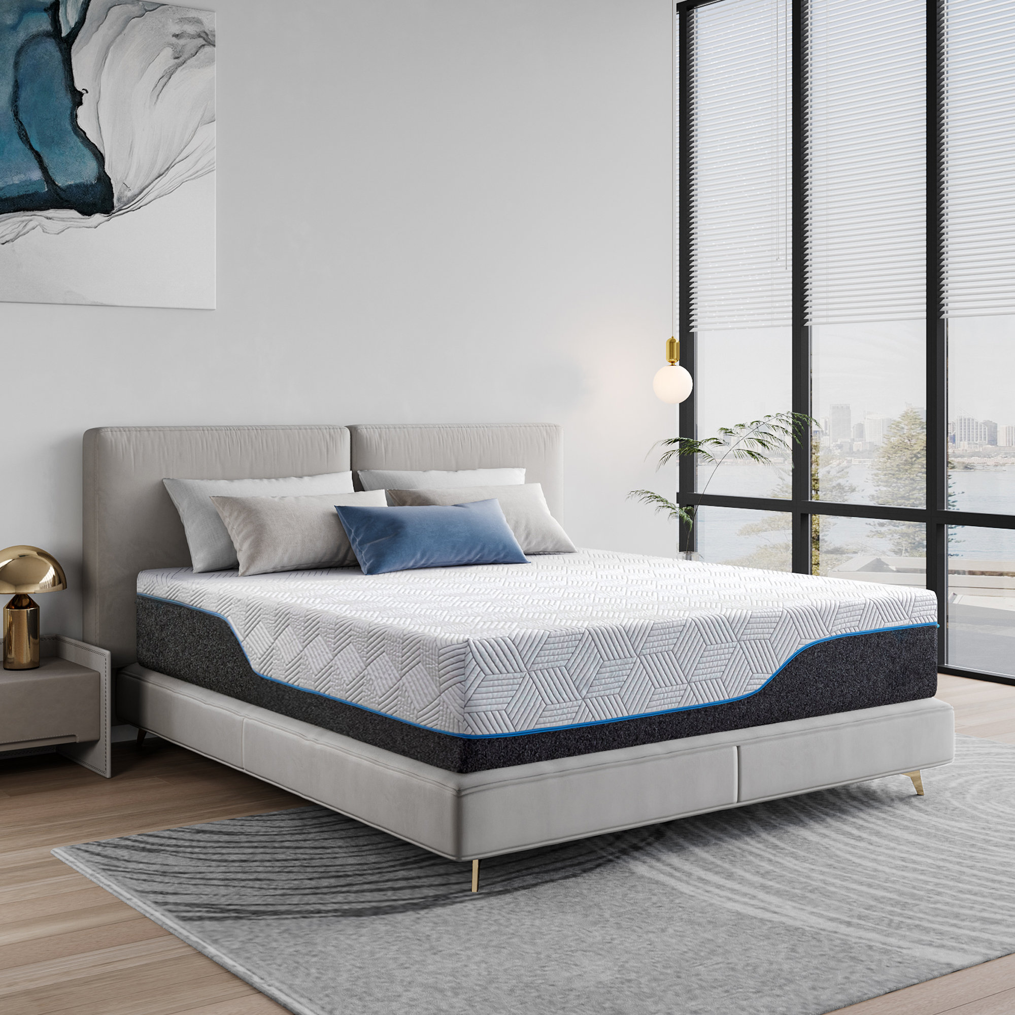 Alwyn Home Miroir 13'' Plush Memory Foam Mattress Wayfair