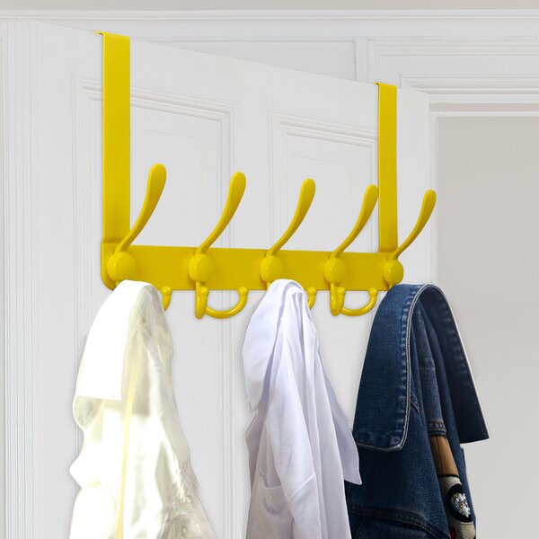6 Large 3 small Hooks Coat Clothes  Rack Wall Mounted Hanger 