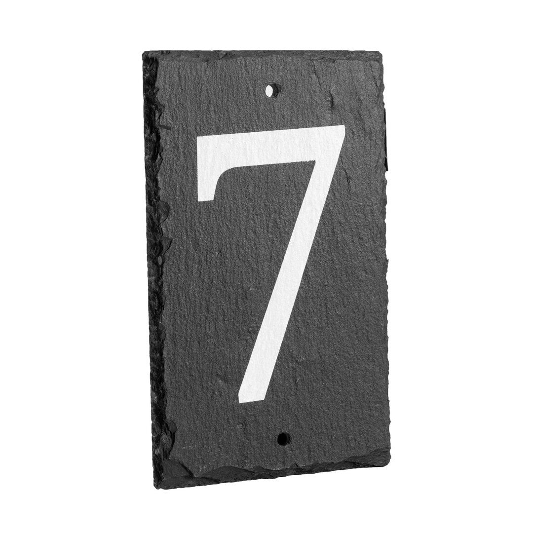 6 in. Surface/Flush Mount House Number black,white