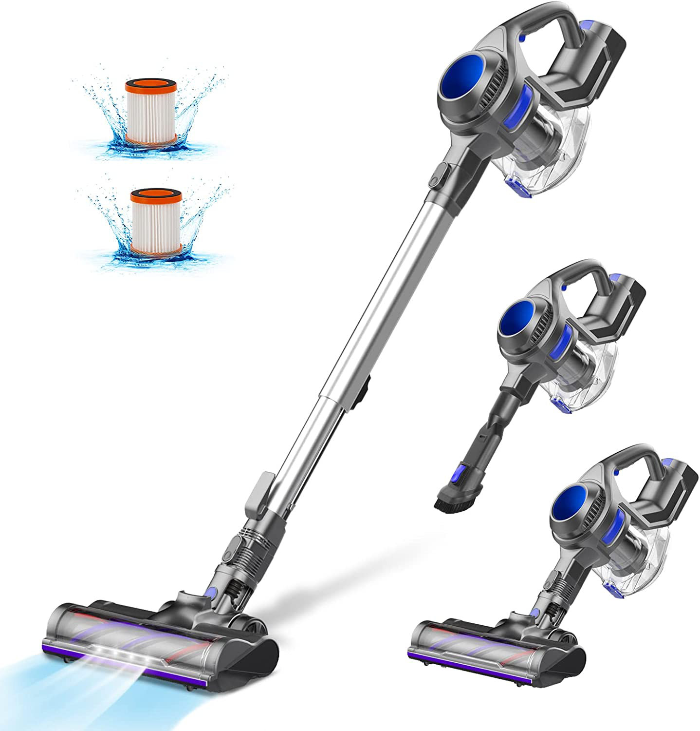 Symple Stuff Dongola Bagless Stick Vacuum Converts into Handheld Vacuum Wayfair