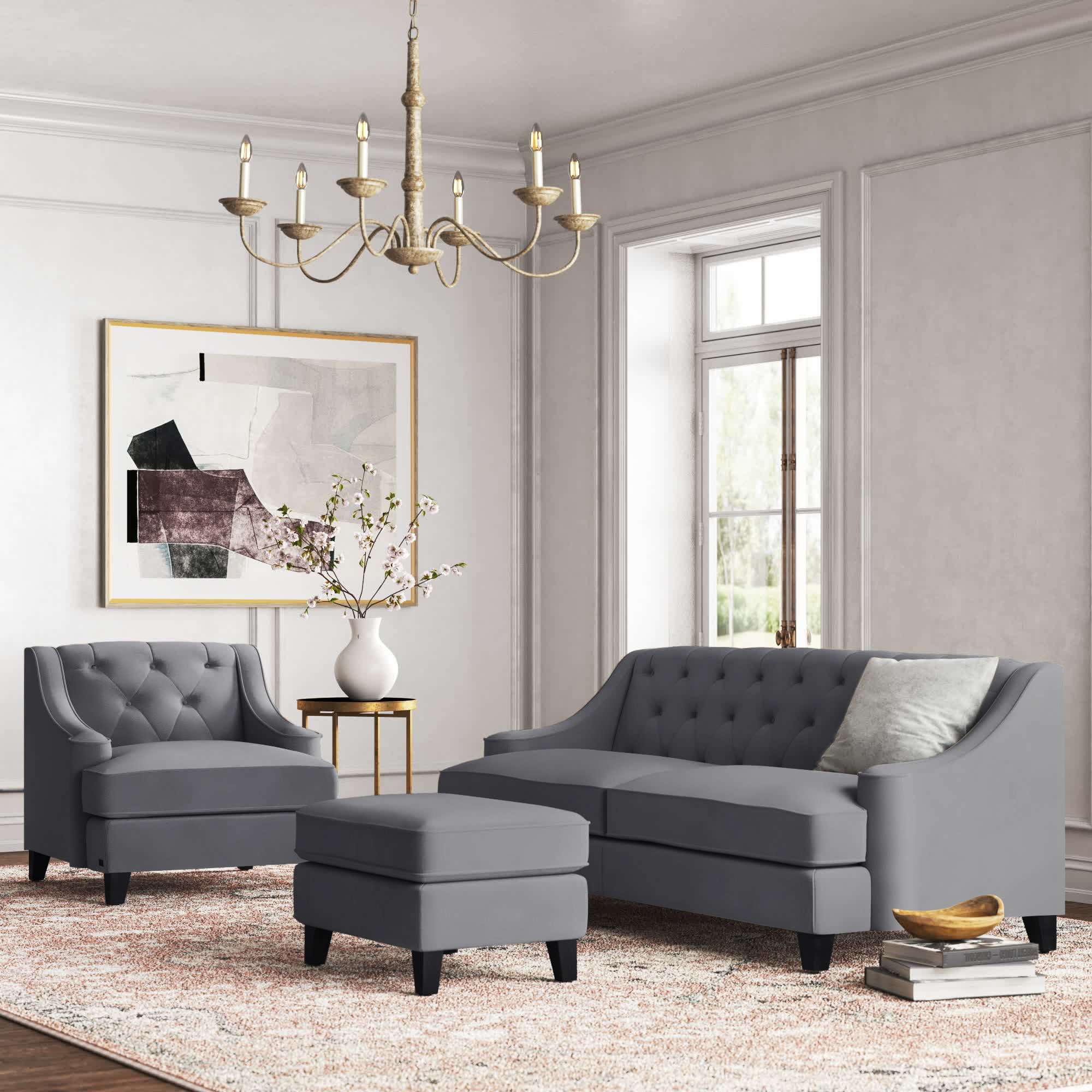 Kelly Clarkson Home Dolce 3 Piece Standard Living Room Set Wayfair