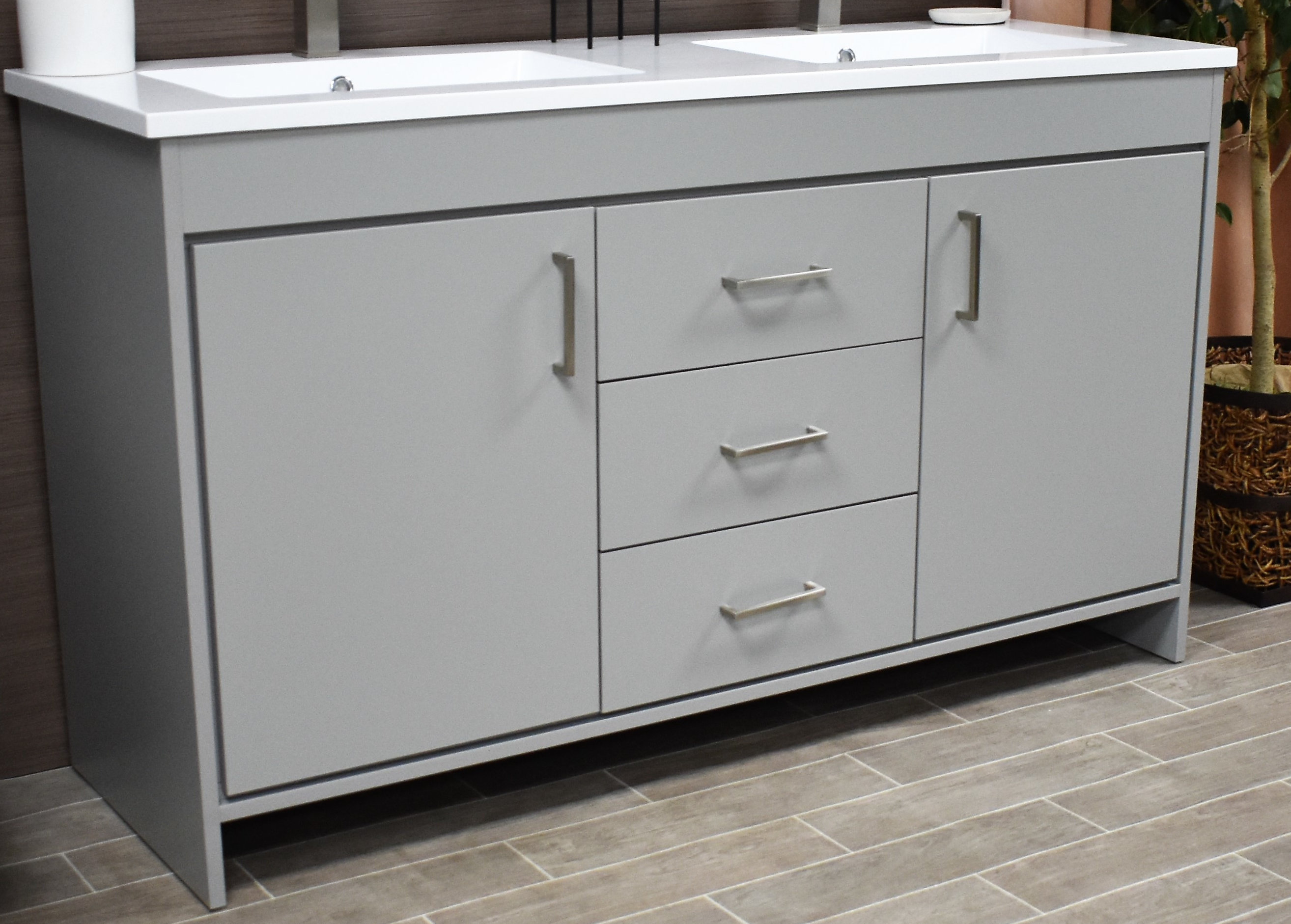 Latitude Run® Ceravolo 60'' Freestanding Double Bathroom Vanity with